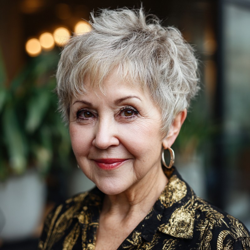 Chic Textured Pixie Cut with Soft Layers