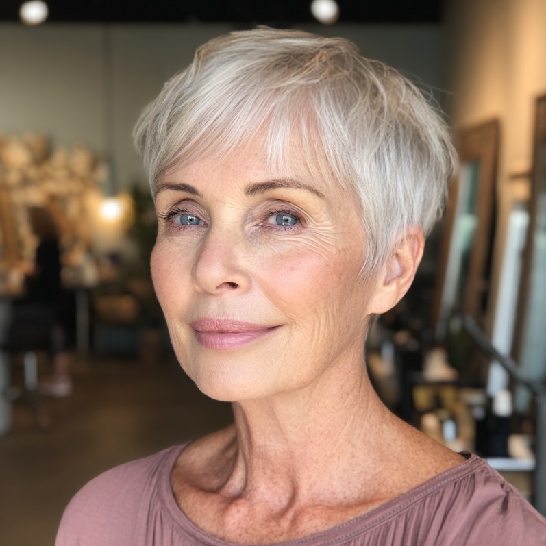 Chic Textured Pixie Cut with Subtle Layers