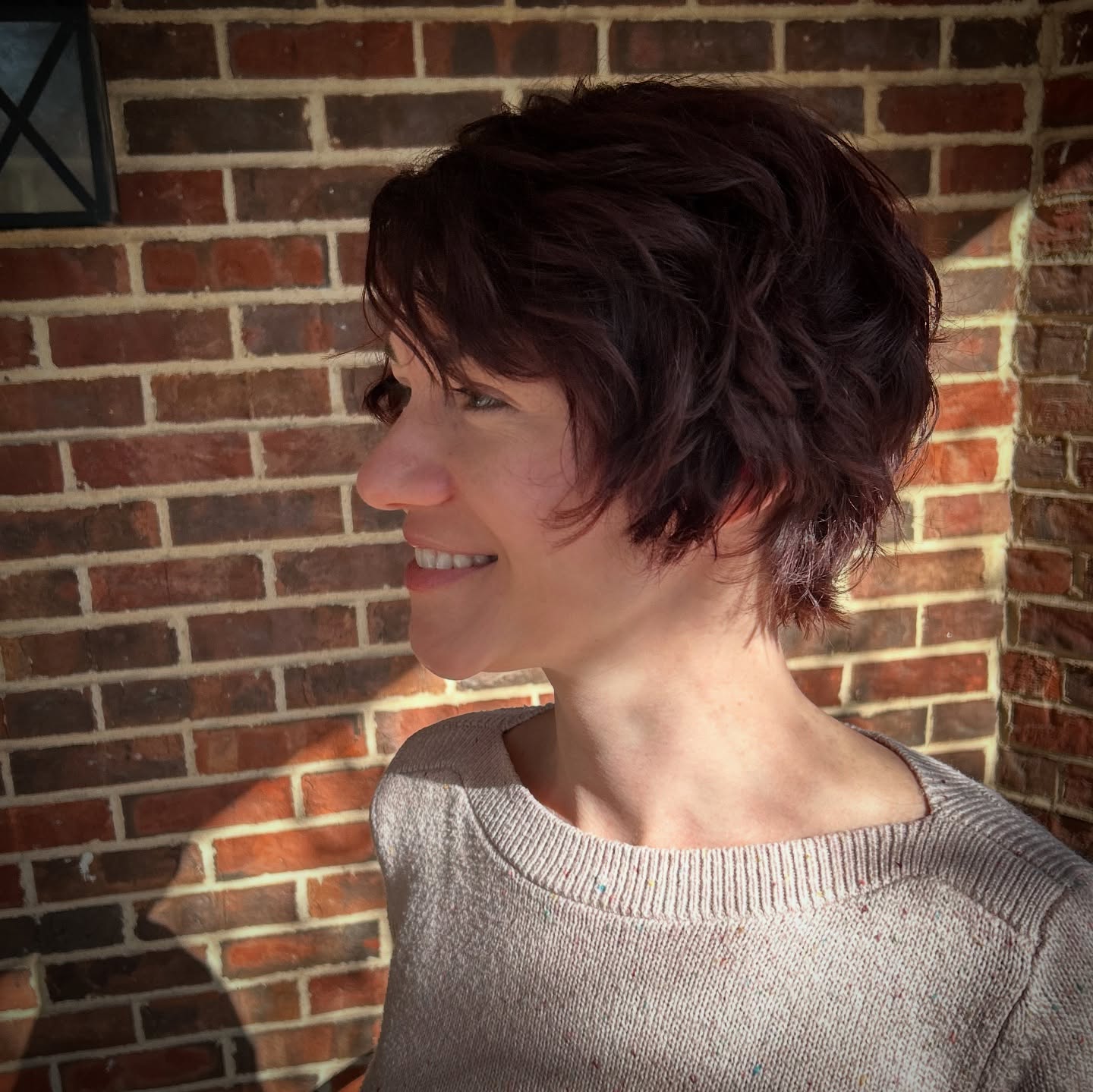 Choppy Textured Pixie Cut with Soft Feathered Layers