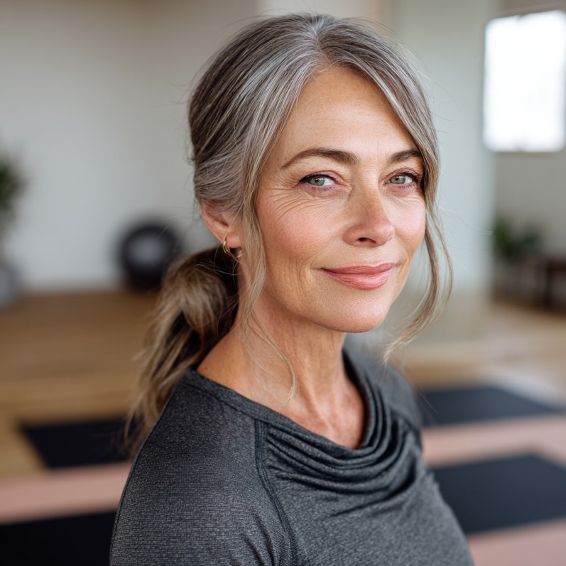 Elegant Soft Wave Ponytail with Subtle Highlights