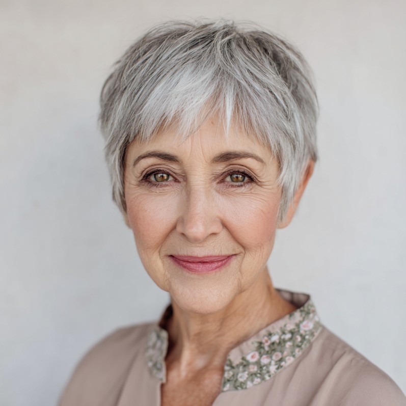 Elegant Textured Pixie Cut with Soft Layers