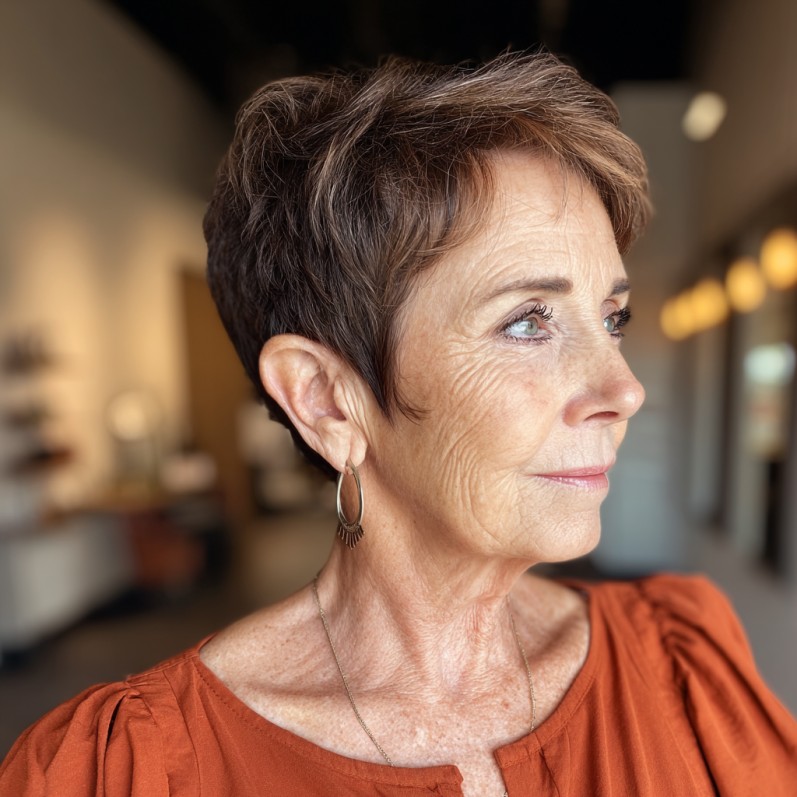 Modern Angular Pixie Cut with Textured Layers