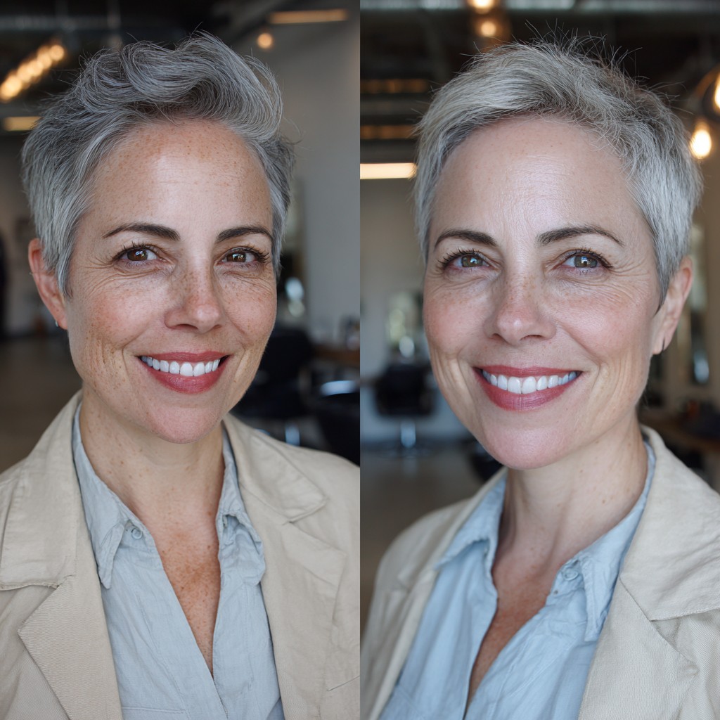 Modern Textured Short Pixie with Effortless Volume