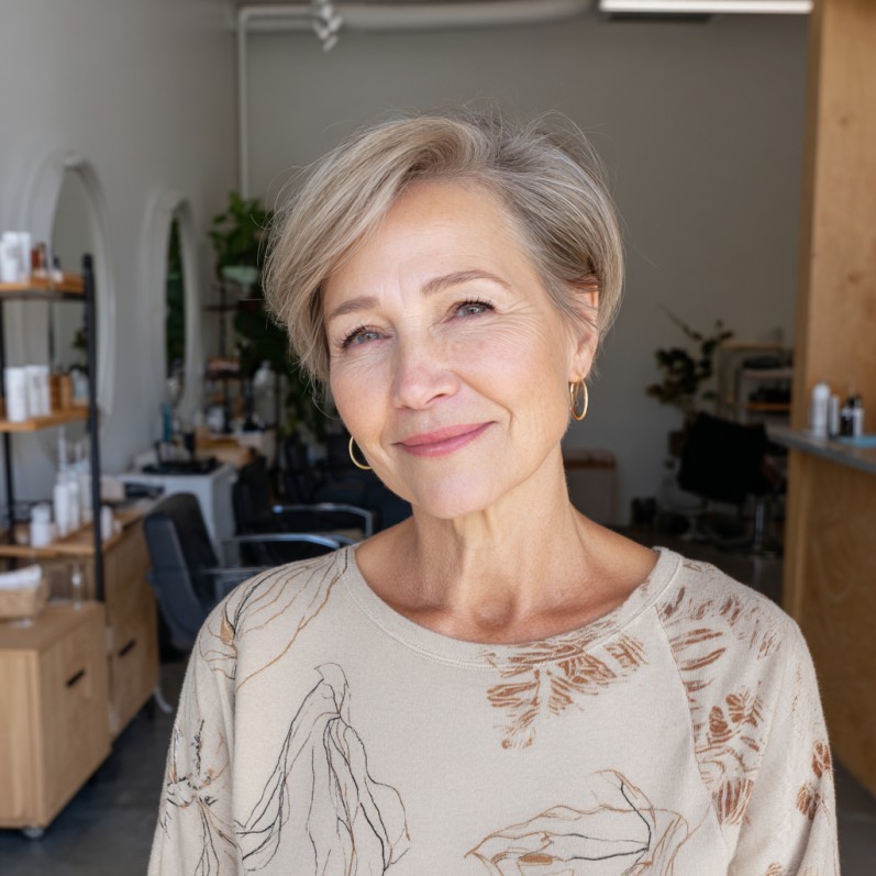 Sleek Textured Pixie Cut with Subtle Layers