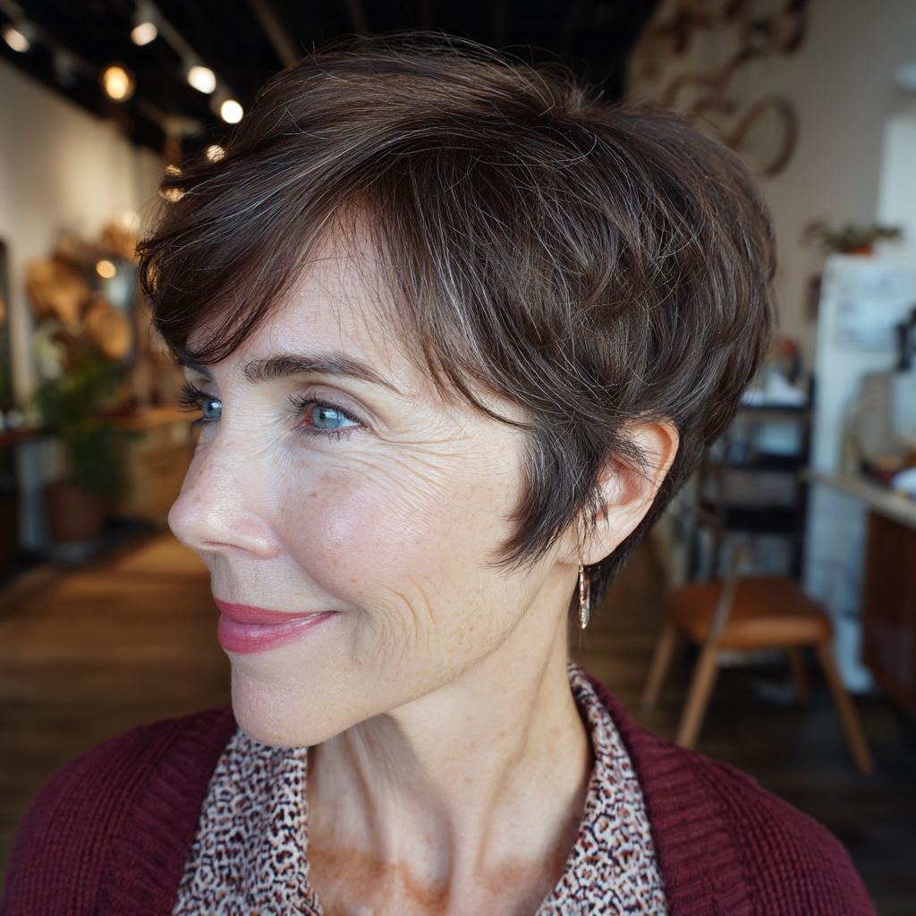 Softly Textured Short Pixie Cut