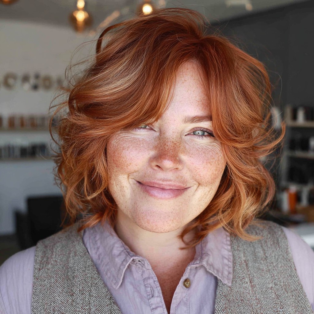 Textured Copper Waves with Soft Layers