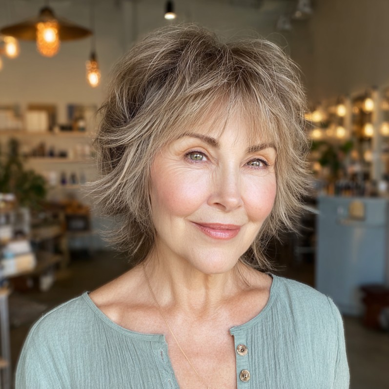 Textured Feathered Cut with Soft Layers