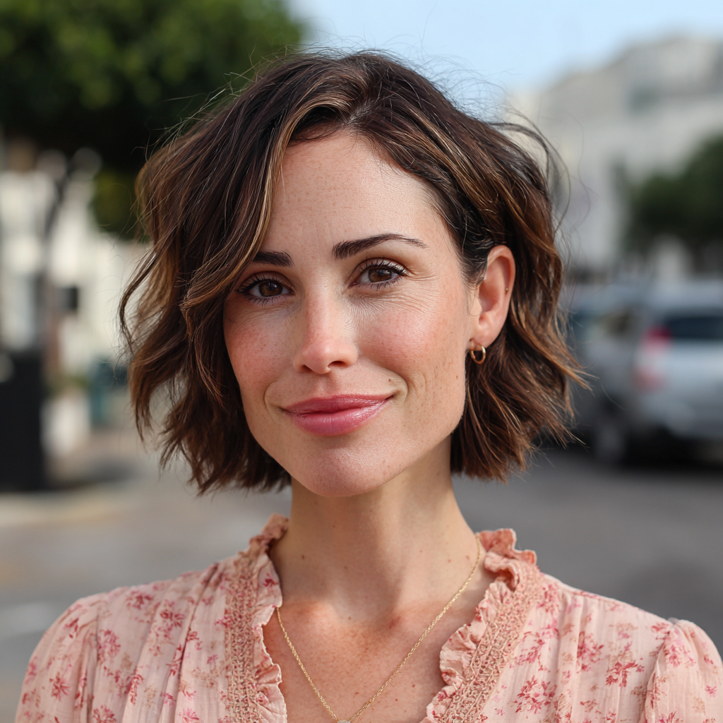 Textured Short Bob with Soft Waves