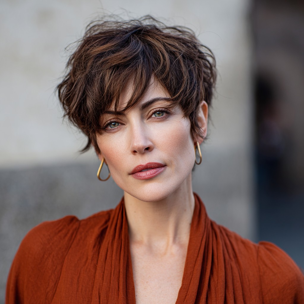 Textured Short Crop with Soft Waves