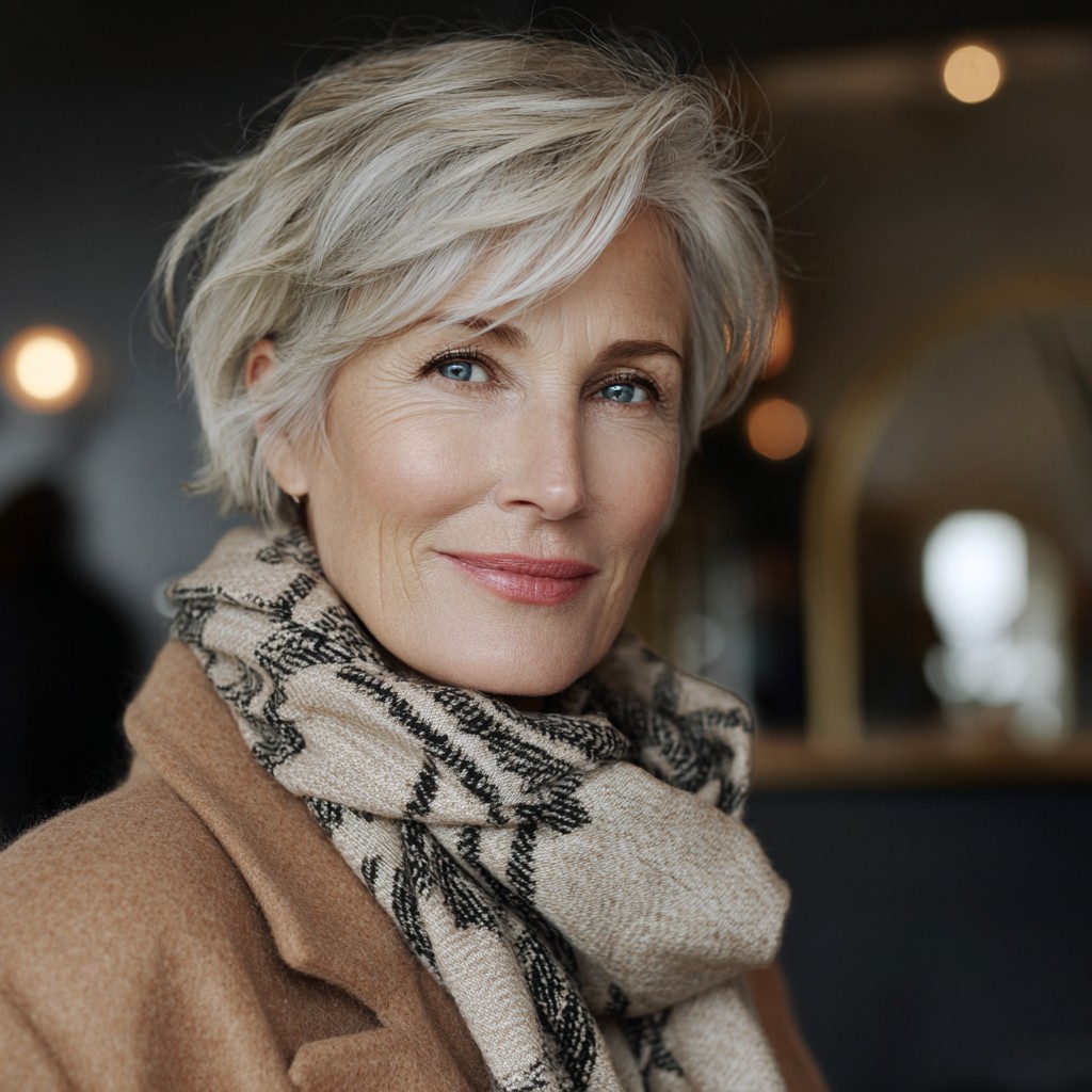 Chic Textured Short Cut with Feathered Layers