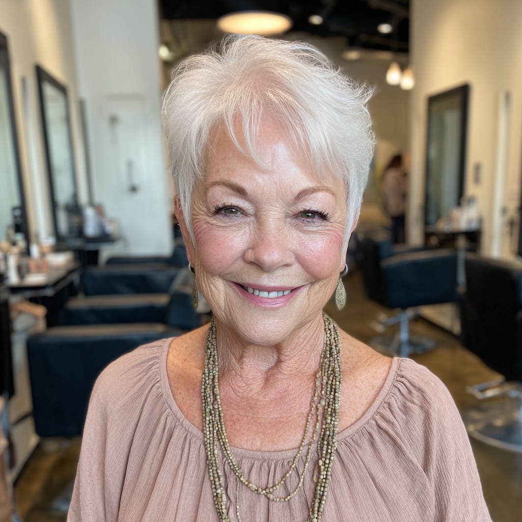 Chic Short Feathered Cut with Soft Volume