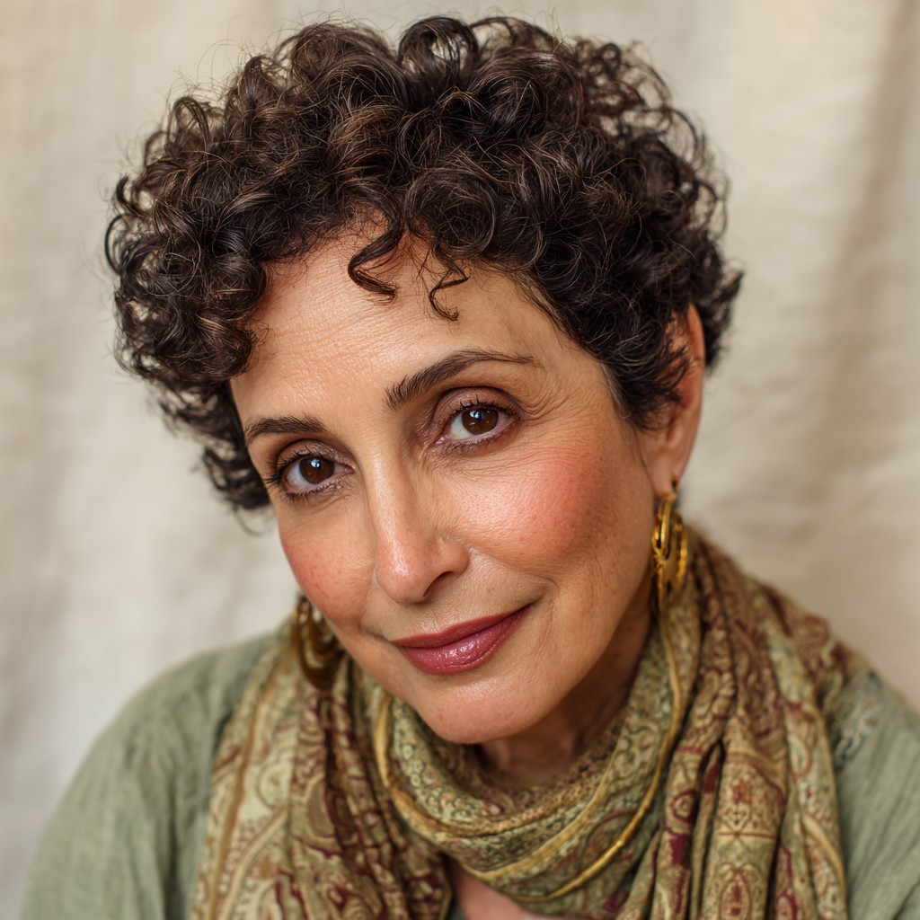 Chic Curly Crop with Soft Texture