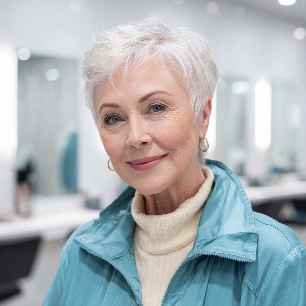 Chic Feathered Pixie Cut with Subtle Volume