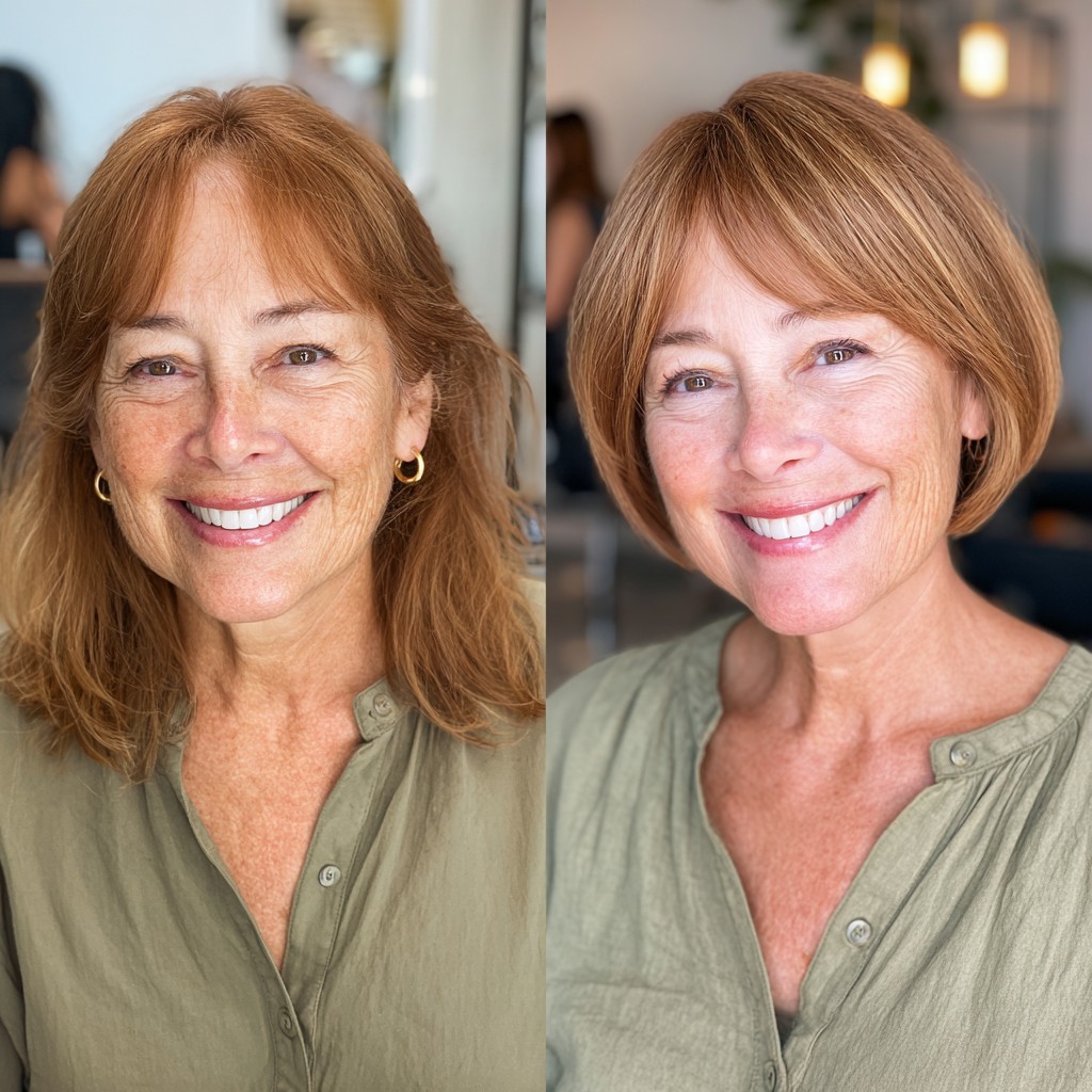 Chic Rounded Bob with Subtle Textured Layers