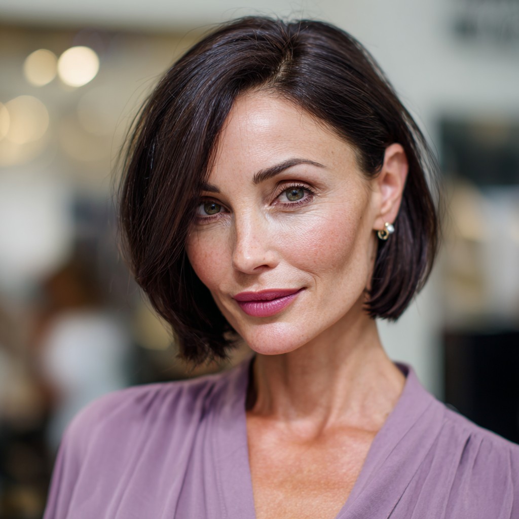 Chic Sleek Inverted Bob with Subtle Layers