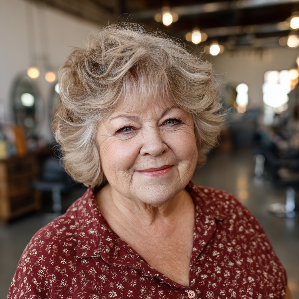 Chic Soft Feathered Curls with Gentle Volume