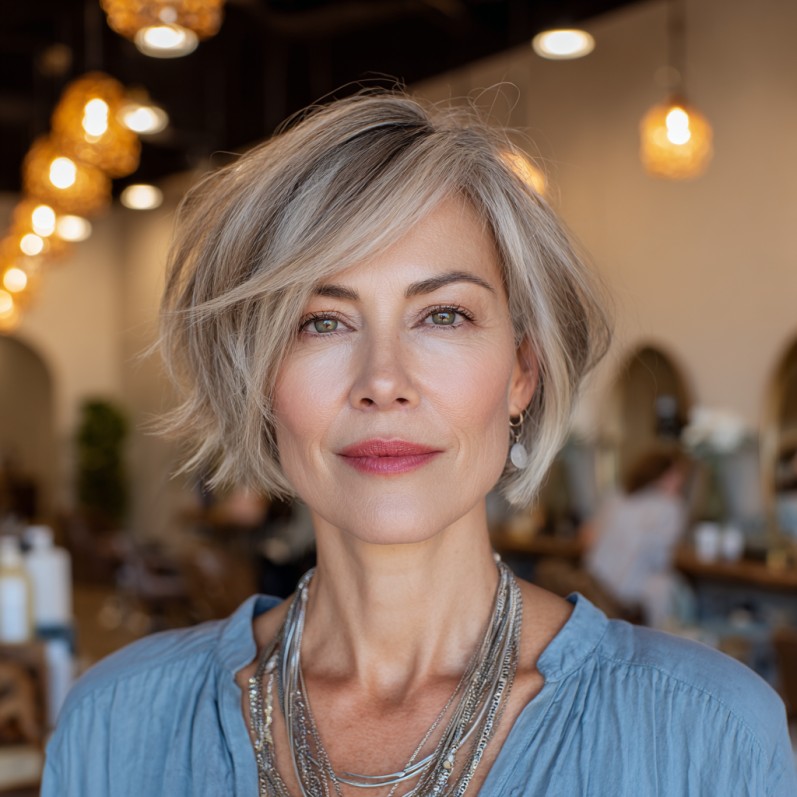 Chic Softly Layered Shattered Bob