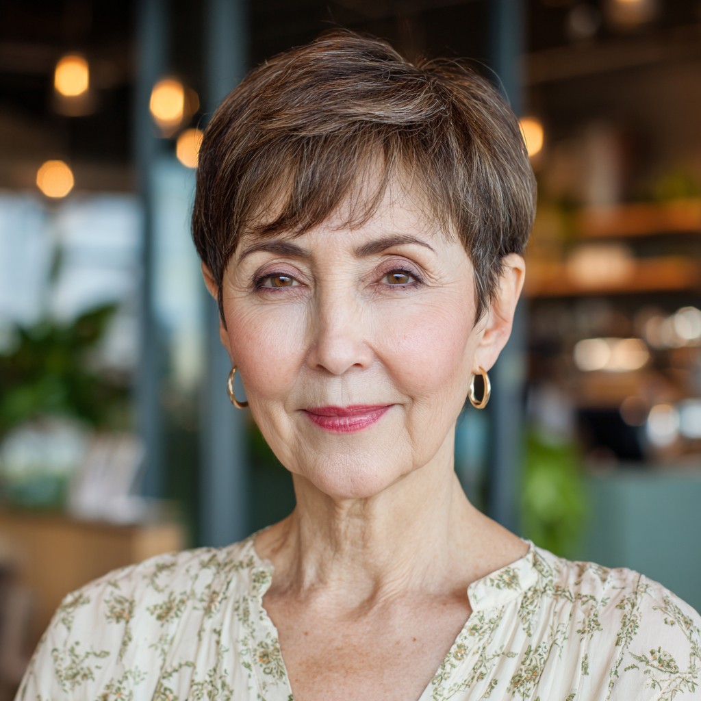 Chic Textured Pixie Cut with Soft Layers