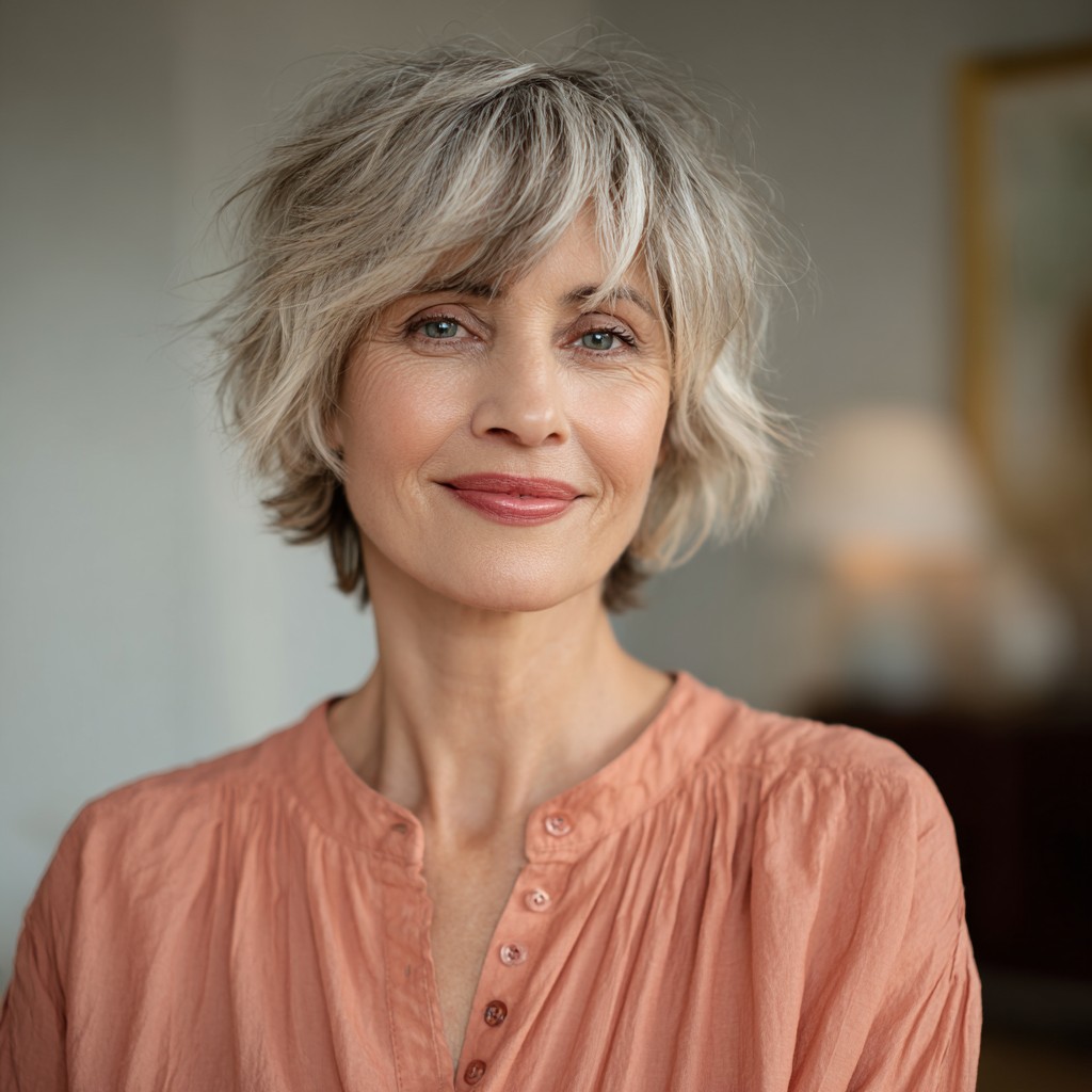 Chic Wispy Textured Short Cut with Soft Layers