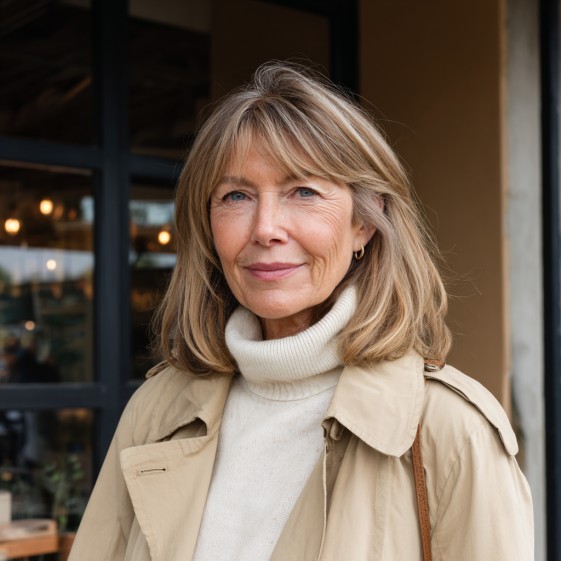 Effortlessly Layered Light Brown Highlights with Soft Movement