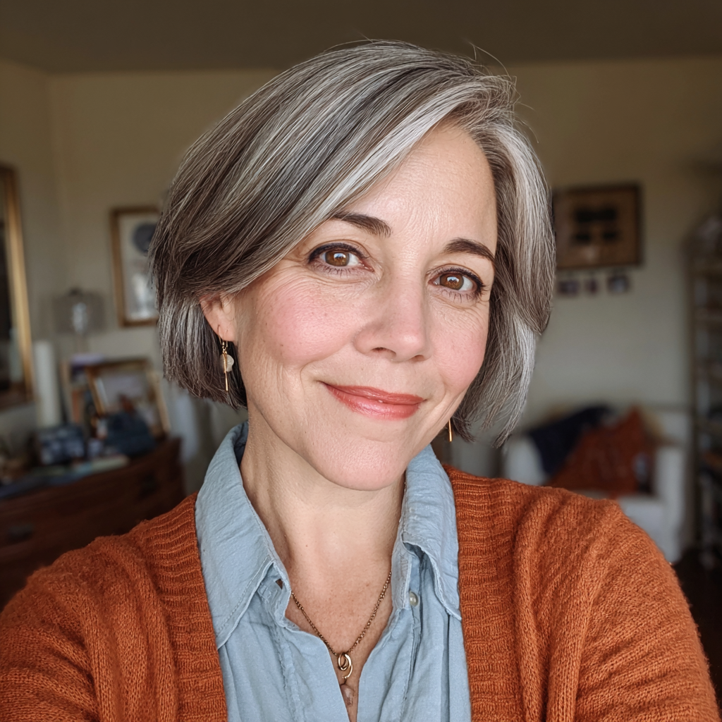 Elegant Soft Textured Bob with Subtle Highlights