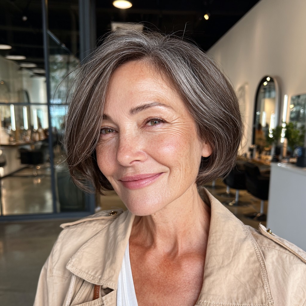 Elegant Textured Lob with Soft Waves