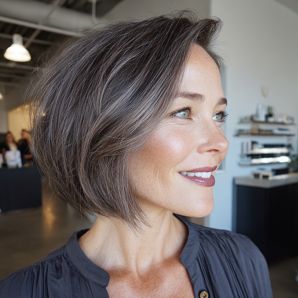 Modern Ashy Bob with Soft Waves
