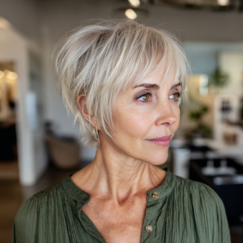 Modern Shattered Pixie with Effortless Texture