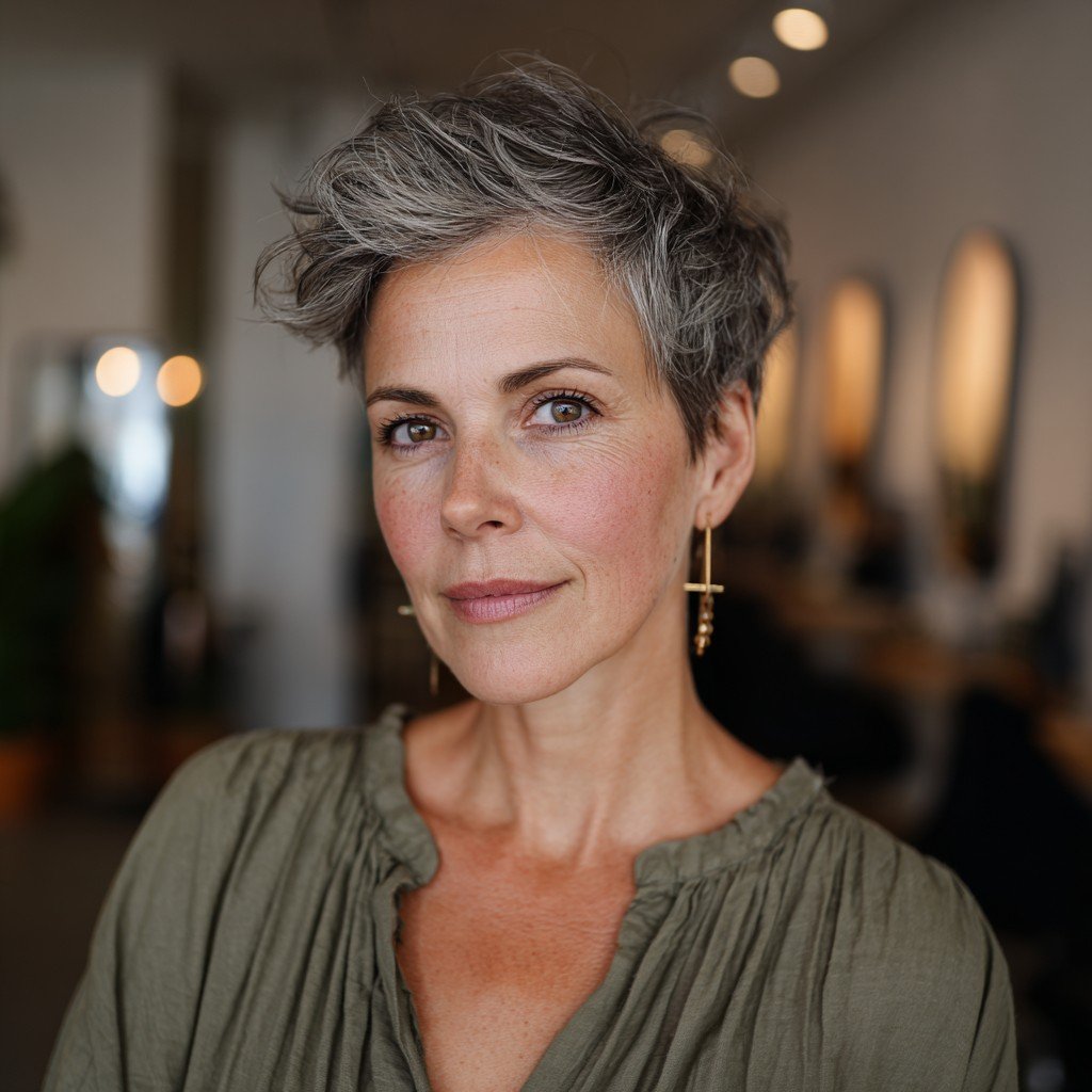 Modern Textured Pixie Cut with Effortless Volume