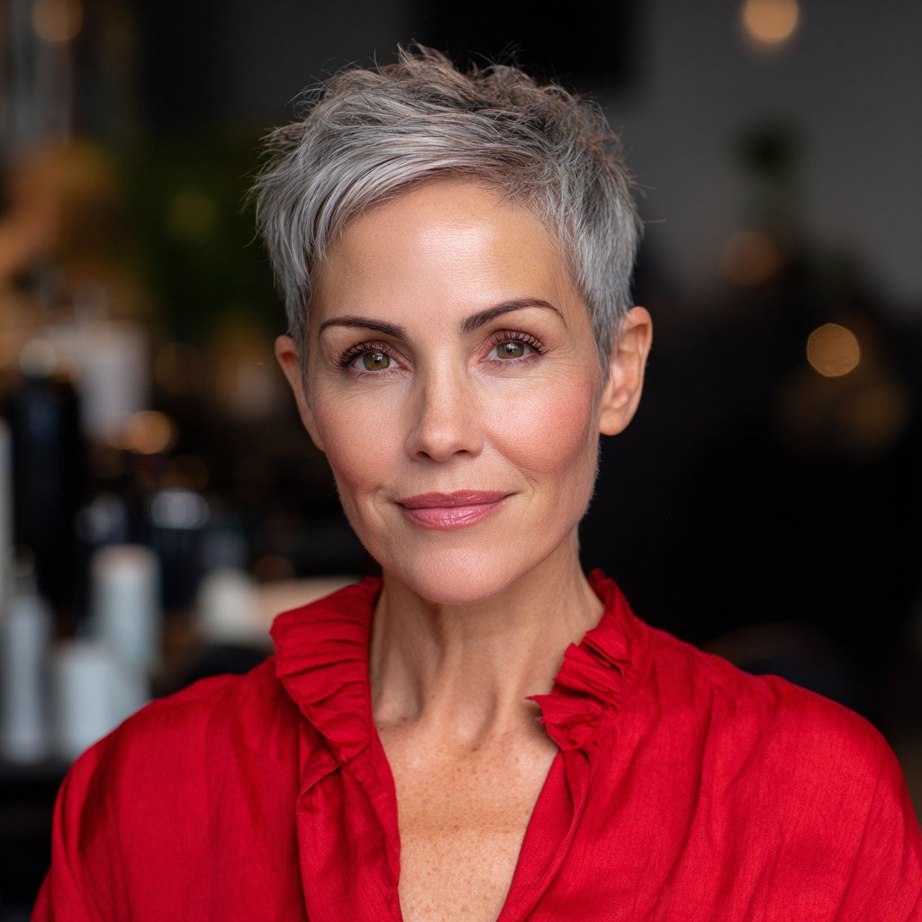 Modern Textured Pixie Cut with Subtle Layers