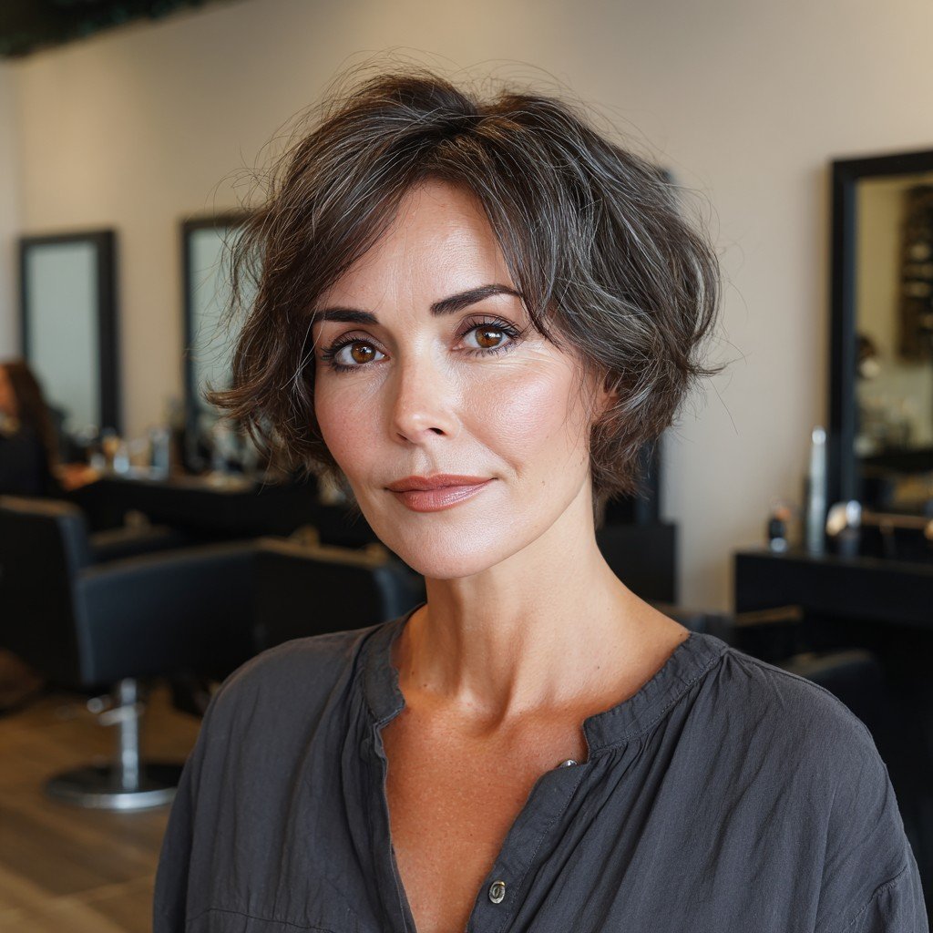Playful Textured Crop with Soft Waves