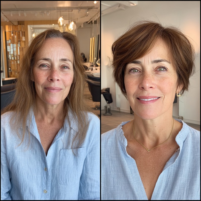 Stylish Textured Crop for Thinning Hair