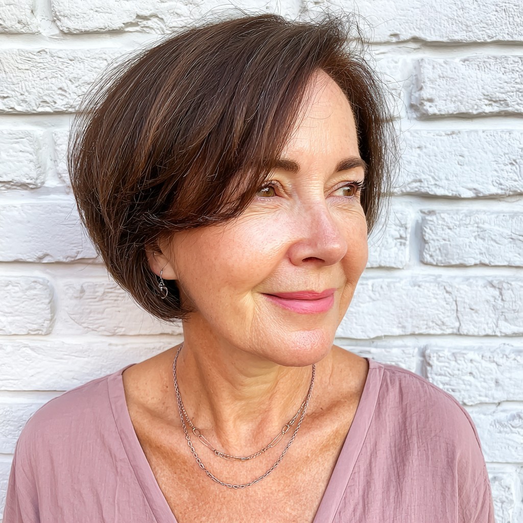 Textured A-Line Bob with Soft Layers