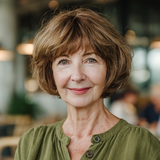 Textured Bottleneck Bob with Gentle Volume