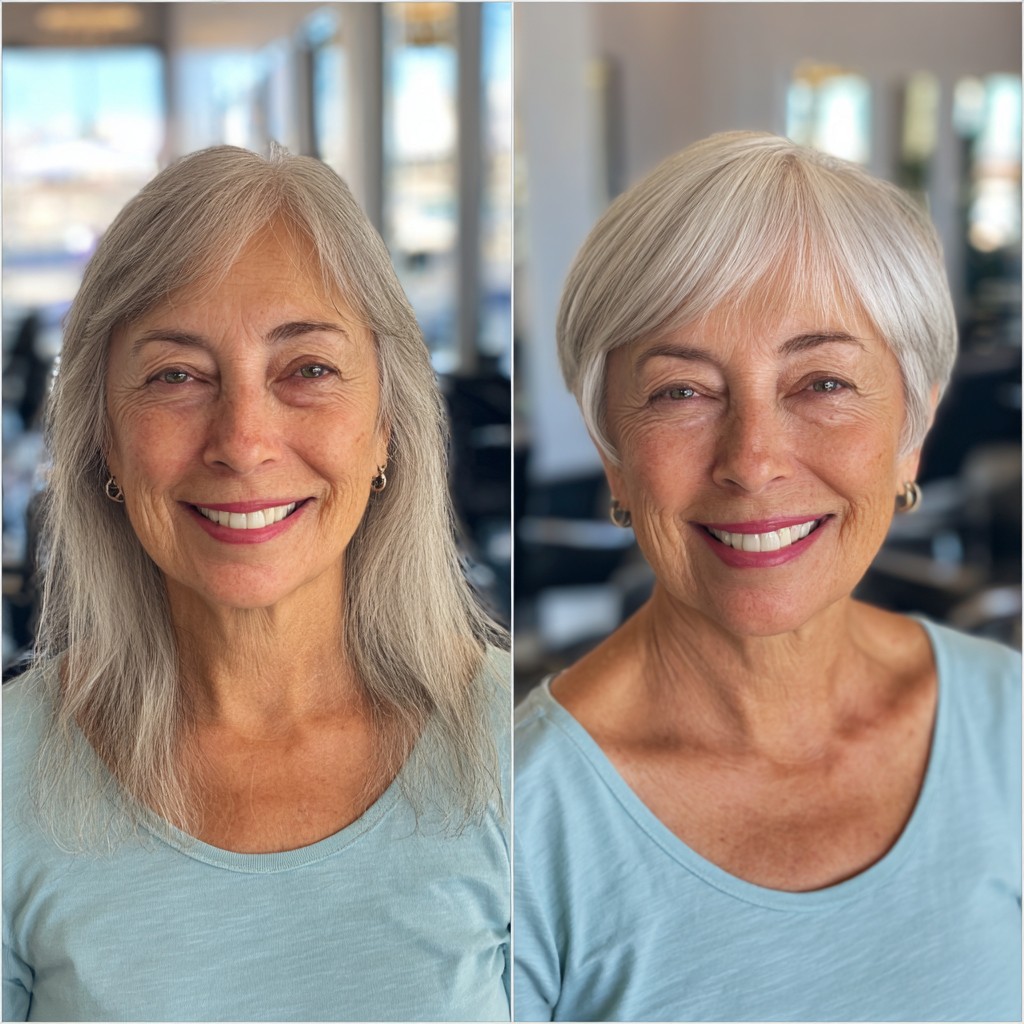 Chic Asymmetrical Pixie with Soft Waves