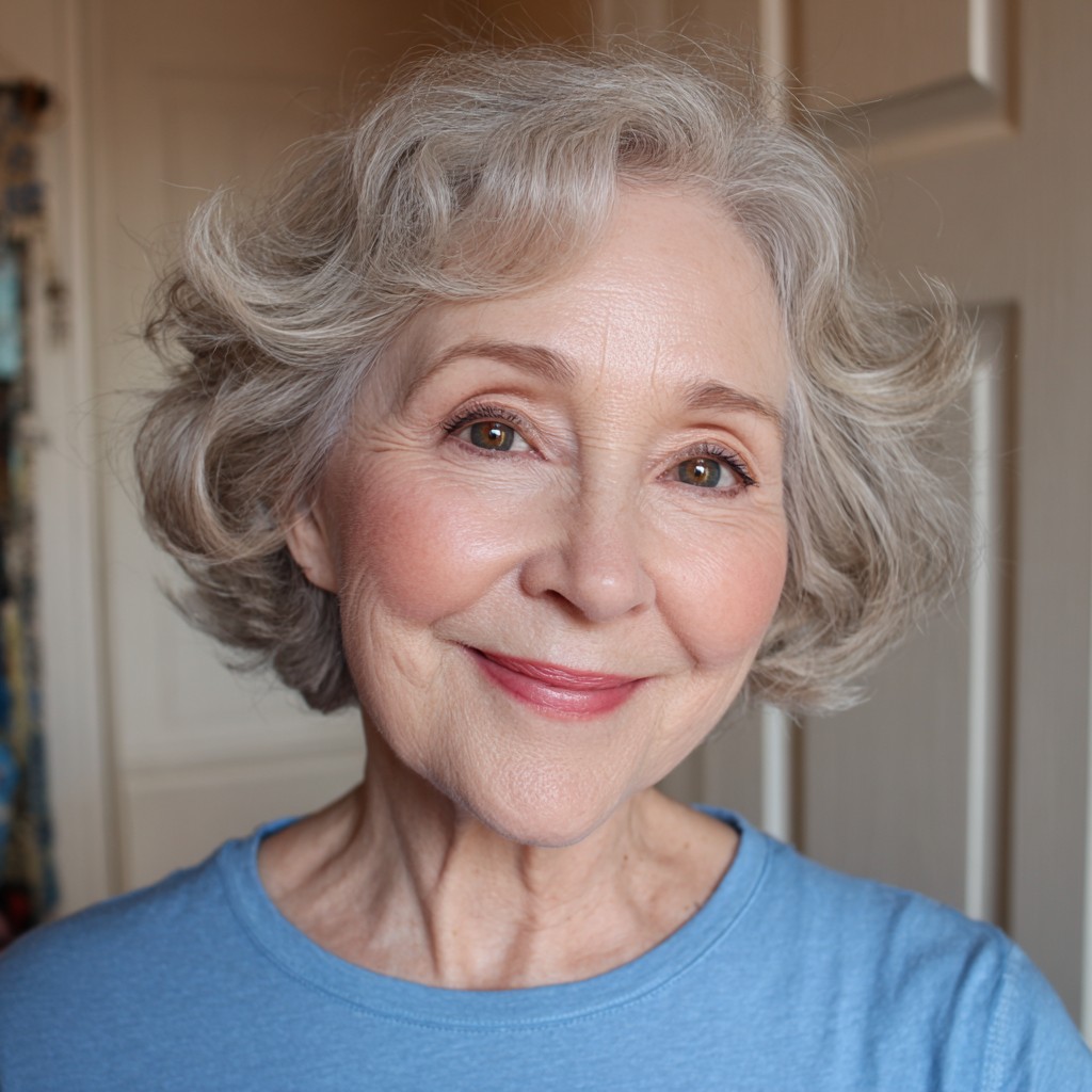 Chic Soft Curly Cut with Gentle Volume
