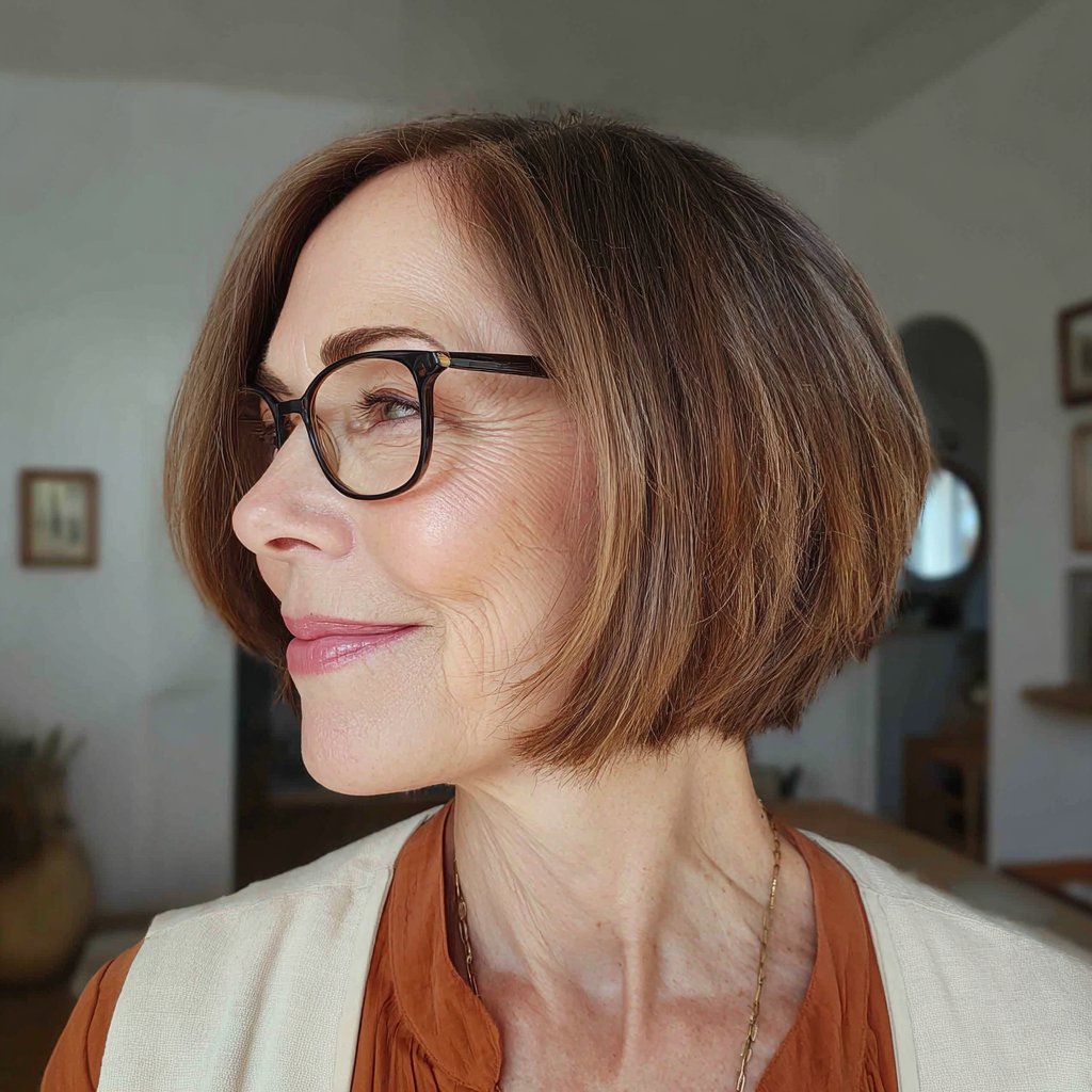 Chic Textured Bob with Subtle Layers