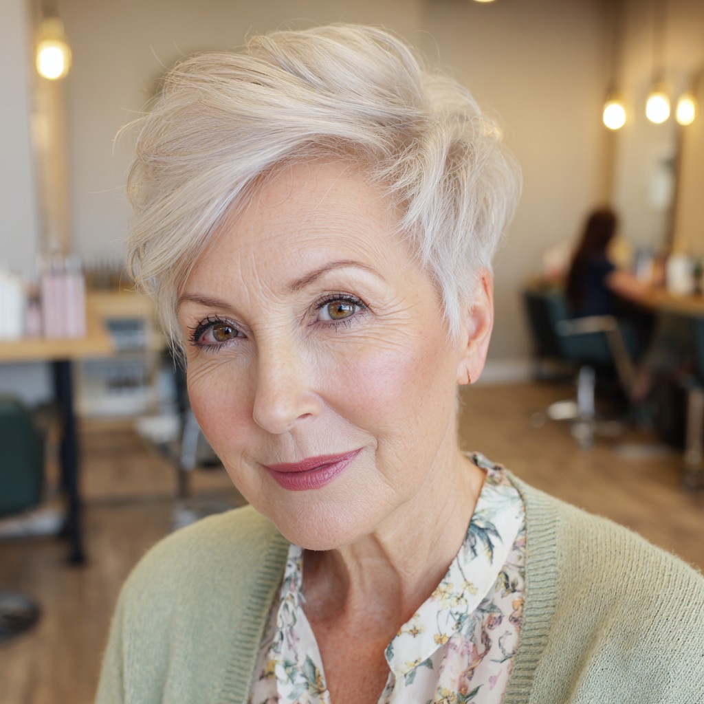 Chic Textured Pixie with Feathered Layers