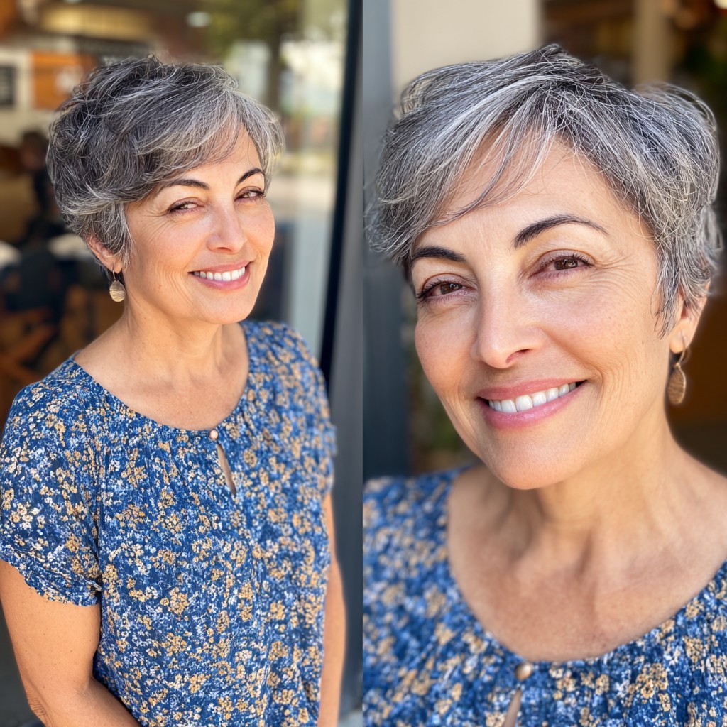 Chic Textured Pixie with Soft Waves