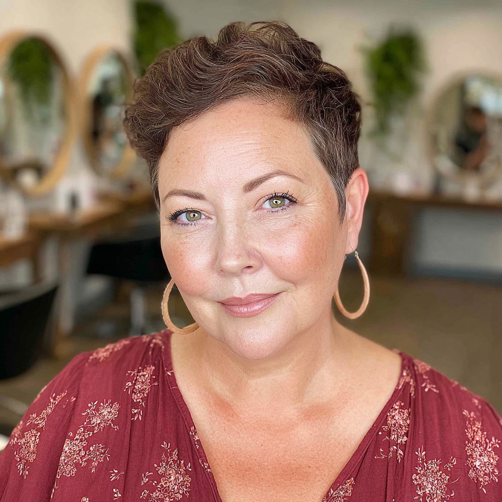 Chic Textured Short Pixie with Soft Volume