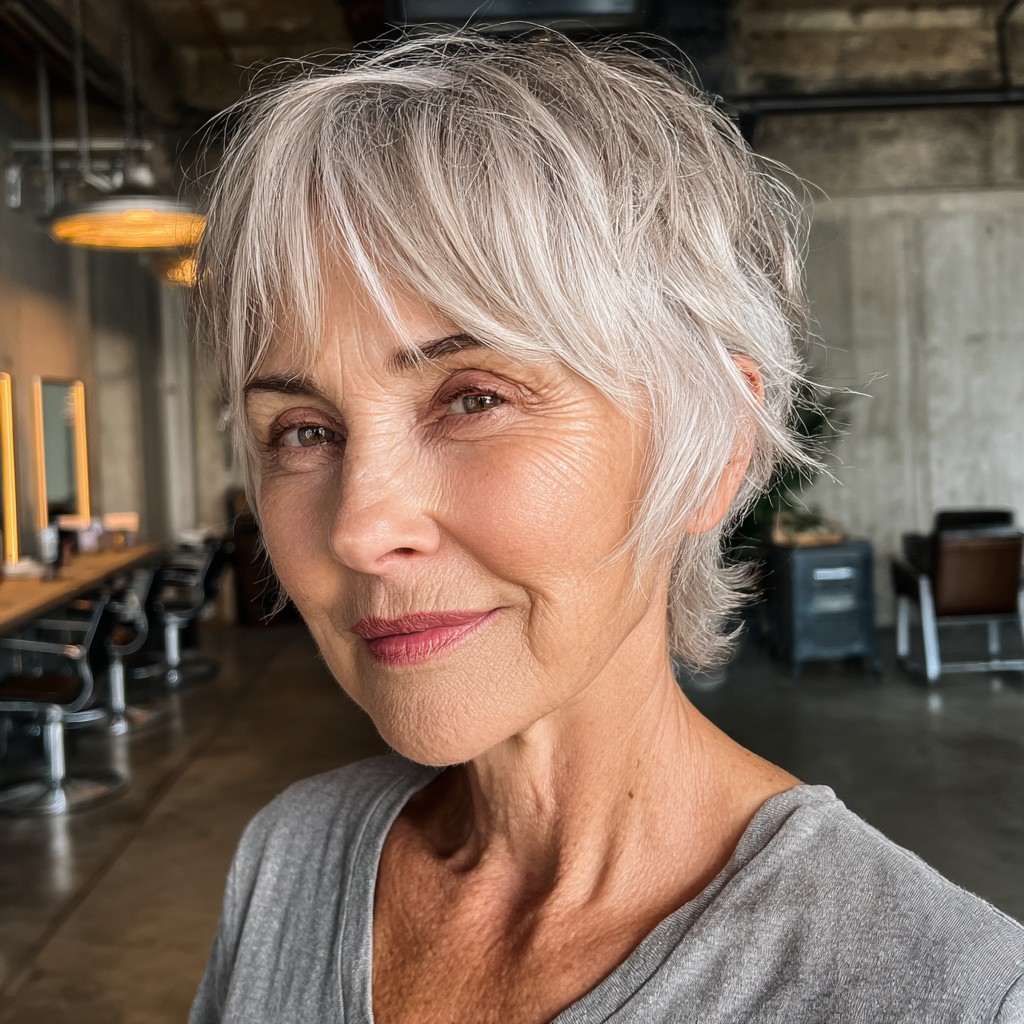 Modern Soft Textured Short Cut with Playful Layers