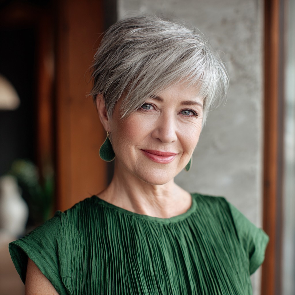Modern Textured Pixie with Subtle Layers