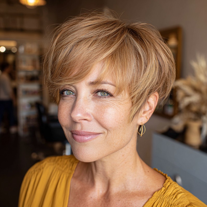 Modern Textured Short Cut with Soft Layers