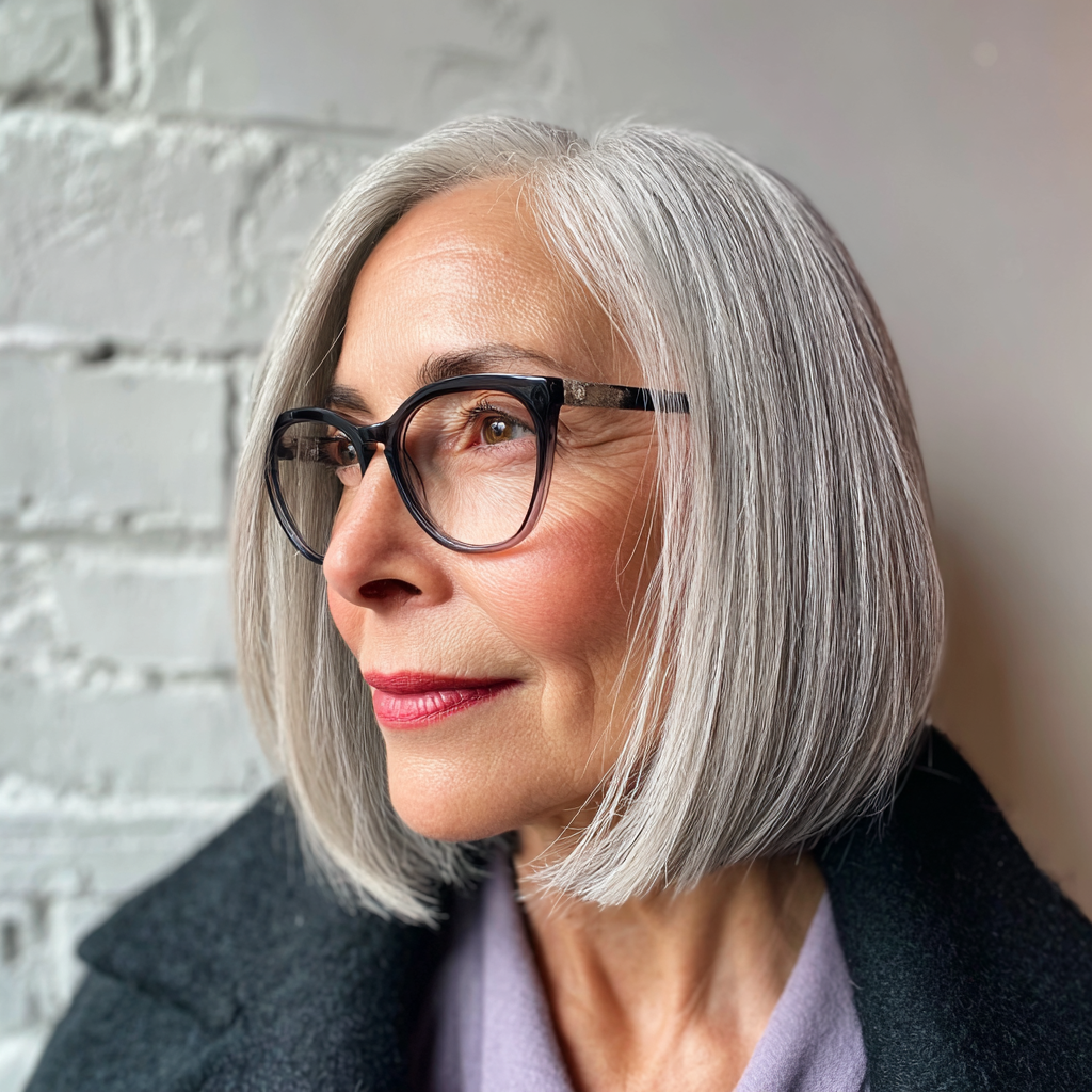 Stylish Blunt Bob with Subtle Textured Ends