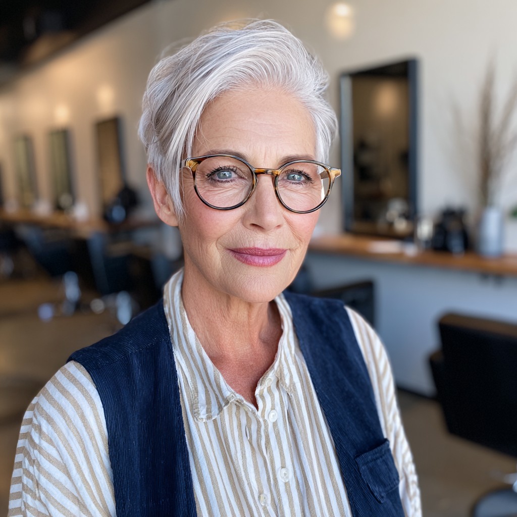 Stylish Short Pixie with Textured Layers