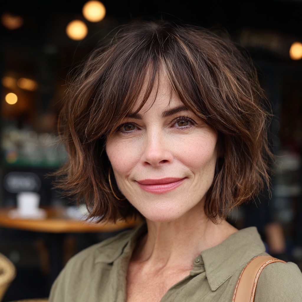 Textured Bob with Face-Framing Layers