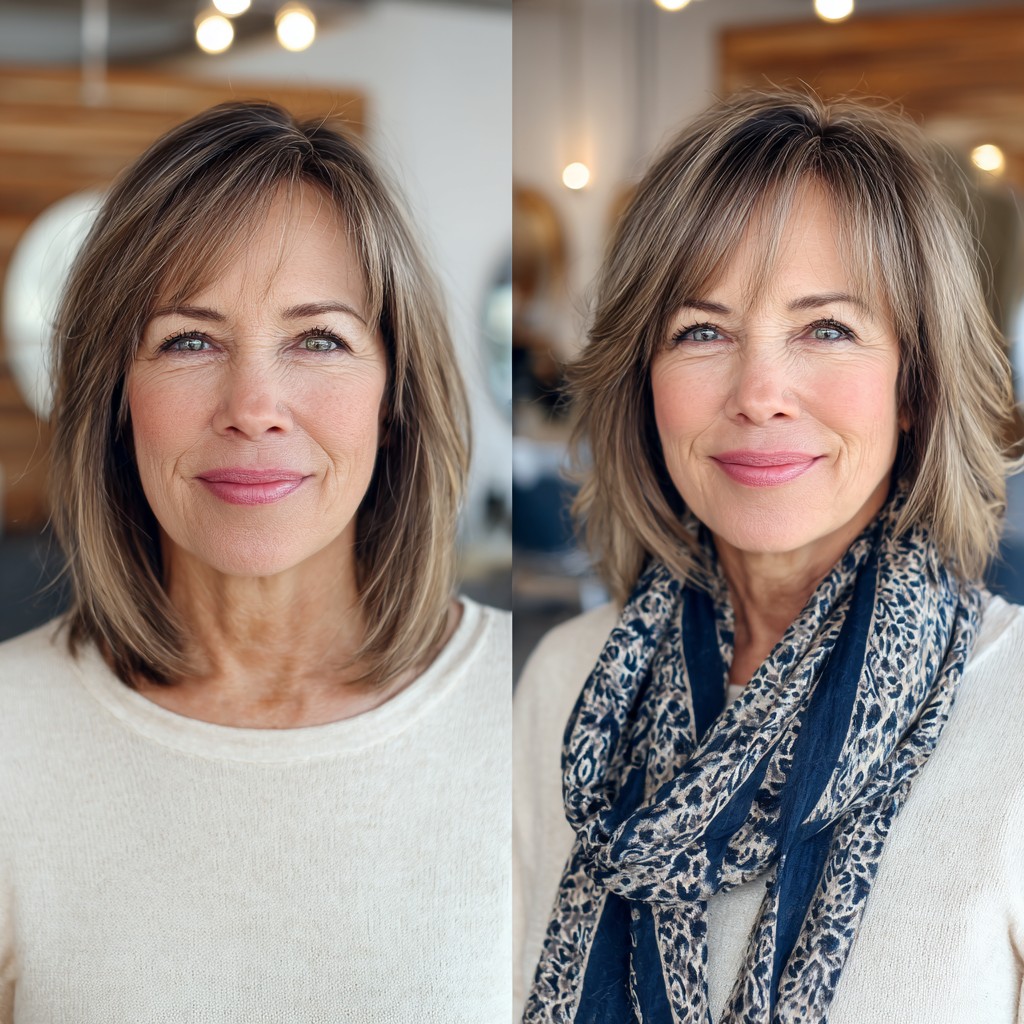 Textured Long Bob with Subtle Layers
