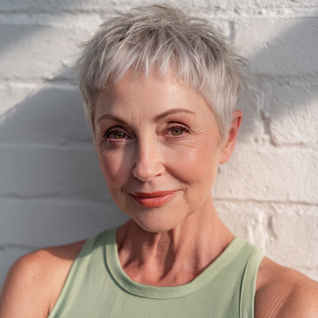 Textured Short Pixie with Playful Layers