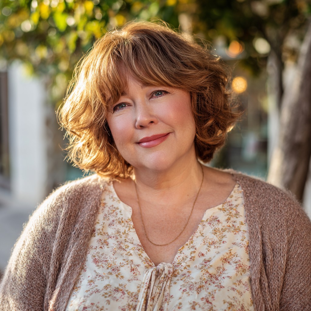 Textured Soft Curls with Face-Framing Layers