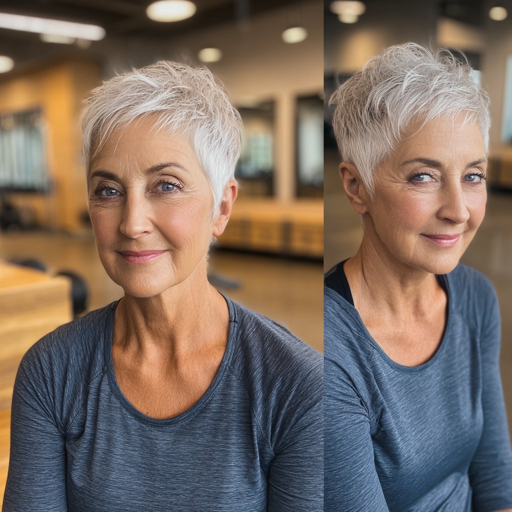 Trendy Textured Short Pixie with Playful Layers